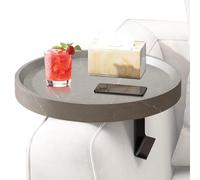 Hogvinnatil Mesa para Brazo De Sofá - Bandeja Mesa Lateral para Reposabrazos | Organizador Ajustable para Sala Dormitorio Apartamento Bebidas Teléfono Móvil Control Remoto