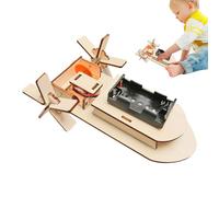 Hogvinnatil Modelo de barco | Divertido juego de rompecabezas de madera y juego de manualidades - juego portátil para la motricidad fina en el campo del laboratorio