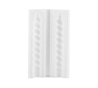 Hogvinnatil Molde de vela largo, moldes de velas de pilar cónico - Molde de vela de aromaterapia de barra larga - Silicona Easy Release Long Twisted Molde reutilizable para adornos