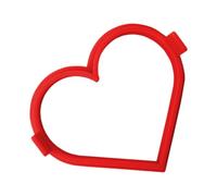 Hogvinnatil - Molde para panqueques en forma de corazón, diseño de corazón con de huevo - de panqueques en muffin inglés - Silicona antiadherente Los shapers hacen que el