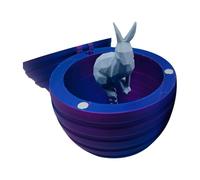 Hogvinnatil Pequeño Huevo Impreso en 3D,Huevos pequeños Impresos en 3D,Decoración de Huevos de Conejo en Casa - Huevo de impresión 3D con Conejo en el Interior de los Animales, Juguetes