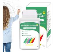 Hogvinnatil Pintura blanca para retoques, pintura blanca para reparación de paredes, 100 g, kit de pintura de pared a base de agua, cepillo de rodillo incluido, pintura para retocar paredes