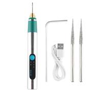 Hogvinnatil - Pluma de esculpir para madera, herramienta de grabado inalámbrica, bolígrafo grabador recargable, kit de escultura de herramienta eléctrica rotativa portátil para metal, vidrio,