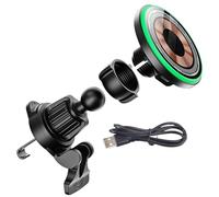 Hogvinnatil Puerta del teléfono del coche, Cargador de montaje del coche,Cargador de coche Diseño magnético - Soporte inalámbrico de carga rápida guión fuerte para accesorios automáticos