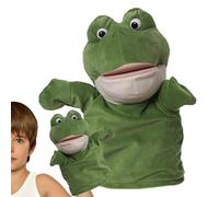 Hogvinnatil Puppets manuales para niños, Marionetas de Mano Animal - Pespetos de Peluche con móvil | Suministros de actuación teatral, muñeca de Animales de Peluche para Juego de rol