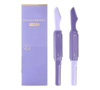 Hogvinnatil Razoras de cejas para mujeres, Shavers de la cara de las mujeres | Cejas de afeitar a la barra de acero inoxidable Cejas de acero inoxidable | Herramienta de dermaplaning facial de doble