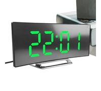 Hogvinnatil Reloj despertador digital - Pantalla LED grande con pantalla,Herramienta de gestión del tiempo silenciosa de alto brillo para niños niñas adolescentes estudiantes mayores y salón