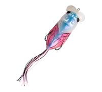 Hogvinnatil Señuelos de de Pescado Negro, Cebo de Bass de - 65 mm Vive Agua Dulce Atrae a los Bajos agresivos con Dos Ganchos - Diseño de la Cola Dulce Cicada en Forma de