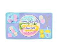 Hogvinnatil Snuffle - Alfombrilla para Perros Snuffle Matte Pizza - Perro chirriante Colorido Interactivo | Comida para Mascotas con Fugas de Limpieza dispensador de Juguetes para