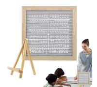 Hogvinnatil Tablero de letras de madera, panel de letras con soporte | Tablero de fieltro versátil | Decoración del día de la madre de, elegante panel de anuncios con soporte para el hogar