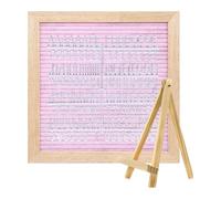 Hogvinnatil - Tablero de letras, tablero de letras, tablero de fieltro versátil, decoración del día de la madre de, elegante panel de anuncios con soporte para el hogar