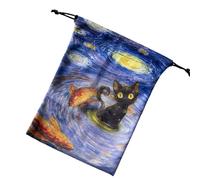 Hogvinnatil Tallas de tarot, mesas cortas, bolsas de tarot | 13x18 cm Puerta de almacenamiento de la bolsa de carreras,Funda protectora para la baraja para las barajas de Oracle Tarot y cartas de, C
