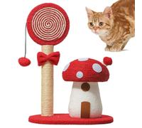 Hogvinnatil Torre de Escalada de Gatos de champiñones, Gato rascado Post Hongo,Scratch Post Indoor Cute Cat Tree Tower - Pictos de rascado de estables Junta de sisal para Sala de Estudio Dormitorio