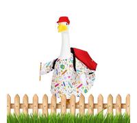 Hogvinnatil - Traje escolar para gansos de jardín | Decoración de 58 cm para estudio al aire libre Césped Camping Patios Reassemblements diarios