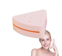 Hogvinnatil Triangle Powder Puff Travel Continer, Powder Puff Herder Case Triangle | Cámara de maquillaje de silicona,Estuche de transporte cosmético portátil, almacenamiento reutilizable para