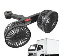 Hogvinnatil Ventilador Coche Bebé, Ventilador Para Asiento Trasero Del Coche, Rotación Ciento Sesenta Grados Doble Cabeza Velocidades Ajustables Ventilador Refrigerante Para Camping