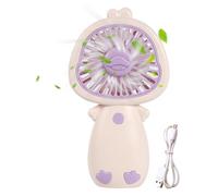 Hogvinnatil Ventilador de bolsillo recargable, pequeño ventilador de mano | Ventilador manual USB recargable | Soplador de batería, dispositivo de enfriamiento silencioso, diseño de dibujos