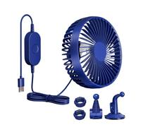 Hogvinnatil Ventilador Refrigerante para Coche - Ventilador Eléctrico 3 Velocidades - Soplador Silencioso Ajustable, Circulación de Aire para Vehículo Camping-Car Camping Temperaturas Calientes