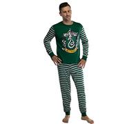 Hogwart de Harry Potter's House Crest Ajustado Pijama de algodón Slytherin Adulto XL