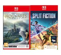 Hogwarts Legacy Switch 2 + Split Fiction Switch 2 | Caja con cdigo de descarga | Videojuegos | Castellano