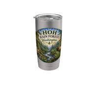 HOH Rainforest Olympic National Park Washington EE.UU Vaso térmico de acero inoxidable de doble pared