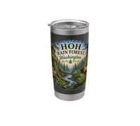 HOH Rainforest Olympic National Park Washington EE.UU Vaso térmico de acero inoxidable de doble pared