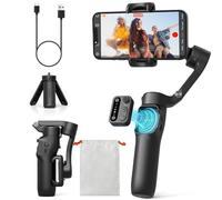 hohem Estabilizador de Movil iSteady X3 SE, Estabilizador de cardán 3 Ejes, diseño Ligero y Plegable con Control Remoto Desmontable, Batería de 11 Horas, Gimbal para Vlogs, Selfies y Viajes