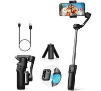 hohemEstabilizador de Movil iSteady X3 SE Plus, 3-Axis Gimbal con Mando a Distancia Desmontable, Varilla Extensible, batería de 11 Horas, portátil Plegable Estabilizador para la grabación de vídeo