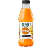 hohes C All in One Everyday Multifrutas de Naranja, Limón, Espino Amarillo con 10 vitaminas, Hierro y Fibra- 1L