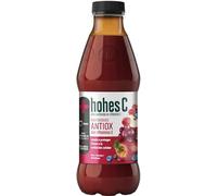 hohes C Nutribebida Antiox con Vitamina E - Zumo de Manzana, Uva, Aronia, Acerola, Arándano, Zanahoria Negra y Limón - Zumo 100% natural 1L (Paquete de 6)