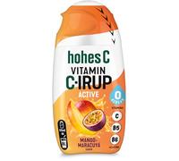 hohes C Vitamin C-IRUP Active, Sirope de Sabor a fruta sin Azúcar y enriquecido con vitaminas - Sabor Mango y Maracuyá, 65 ml para aprox. 8 litros
