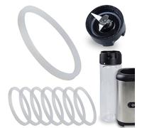 Hohitenz 8 anillos de sellado de silicona para tapa de cuchilla compatible con WMFKultXMix & Go Mini Smoothie Maker Juego de juntas de repuesto para tapa de vaso de batidora (no apto para tapa To-Go)