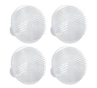 Hohitenz Juego de 4 kenzan con ventosas - Erizo Floral Transparente de plástico para arreglos Ikebana - Flower Frog con 3 ventosas Fuertes - Ideal para composiciones Florales DIY