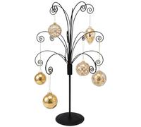 HOHIYA Soporte de exhibición de árbol de adorno de 20 pulgadas, gancho de alambre para colgar de metal para Halloween, Navidad, bolas de cristal de Swarovski, decoración de bolas de regalo,