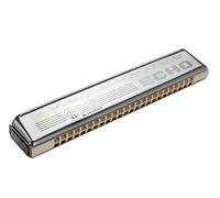 Hohner 2509-C Echo 48 Tremolo Harmonica, llave de C, acero inoxidable