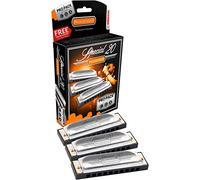 Hohner 3P560PBX Special 20 Pro - Armónicas (3 unidades, incluye llaves de G, A y C)