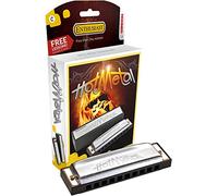 Hohner 572BX - Armonica de metal caliente, llave de D, acero inoxidable (572BX-D)