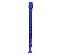 Hohner 6508 Flauta Dulce Plástico Funda Protectora Verde y Transparente con Varilla Limpieza Color Azul