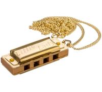 HOHNER Armónica Little Lady, C chapada en oro con cadena