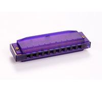 HOHNER Arpa translúcida, morado, 10 agujeros, tono C