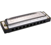 Hohner BluesBand M55901X - Armónica diatónica en Do (20 voces, Blues), color plata