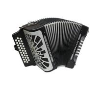 ACORDEONES DIAT. BOTONES. HOHNER Acordeon de piano cromatico COMPADRE GCF ROJO SILVER GRILL.
