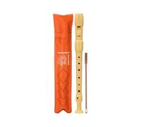 Hohner Flauta 9516 color marfil desmontada funda naranja