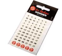 Hohner Glow in the Dark Harmonica - Pegatinas para llaves (4 unidades, color blanco (MZ20195)