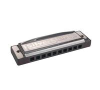 Hohner Silver Star Armónica Diatónica en Re (D) Mayor - 10 Agujeros, Afinación Richter, Ideal para Principiantes, Blues y Rock, Peine ABS Resistente, Small Box