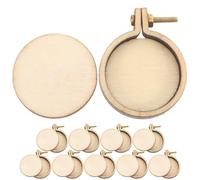 Hohopeti 10 Juegos Mini Aros De Bordado PequeñOs Bastidores Para Bordar Manualidades Diy CíRculos De Punto De Cruz Miniatura Para Crear Joyas Y DecoracióN