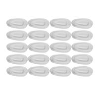 Hohopeti 10 Pares almohadillas nasales para anteojos almohadillas nasales para gafas de silicona para gafas Transparent