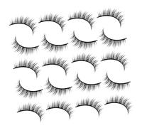 Hohopeti 10 Pares Pestañas Postizas Naturales para Mujer de Pestañas Postizas Cortas para Maquillaje Diario y Eventos Especiales