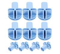 Hohopeti 10 Piezas Accesorios para Ruedas de Jaula para Gatos y Pájaros Adaptadores Giratorios de Plástico Abs Resistentes Color Azul Instalación Sencilla sin Herramientas Compatibles con