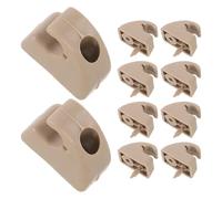 Hohopeti 10 Piezas Clips Soporte Parasol Coche Compatibles con Marca de Automóvil Base Montura Plástico Resistente para Fijación Visor Solar y Gancho Organizador Interior Automóviles